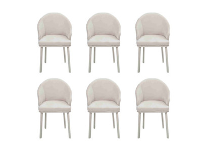 Esszimmerstuhl Weiß 6x Stühle Esszimmer Modern Stuhle Holz Design neu