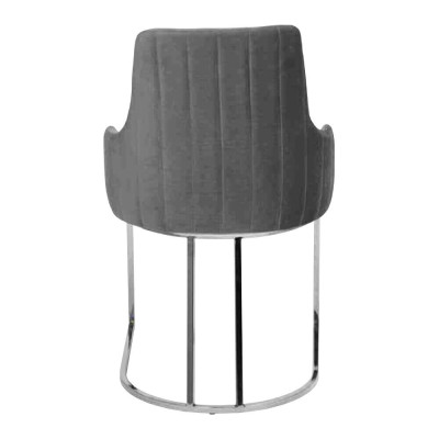 Modern Grau 6x Stühle Metall Esszimmerstuhl Designer Möbel Luxus Stühle