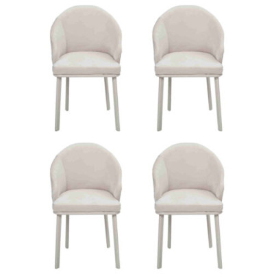 Esszimmerstuhl Weiß 4x Stühle Esszimmer Modern Stuhle Holz Design neu