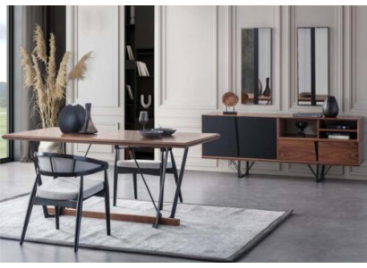 Essecke Esszimmer Esstisch Set 2tlg Anrichte Esszimmertisch Braun Holz