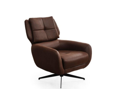Wohnzimmer Sessel Ohrensessel Stoffsessel Stoff Braun Sitzer Einsitzer