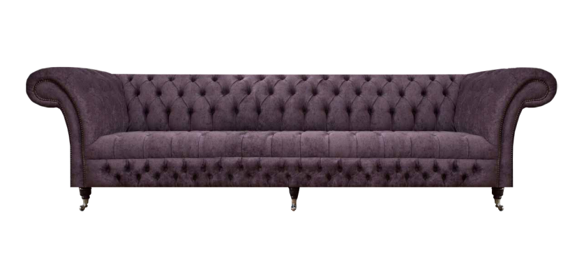 Chesterfield Sofa Dreisitzer Wohnzimmer Sofas Couch Luxus Lila Polstersitz