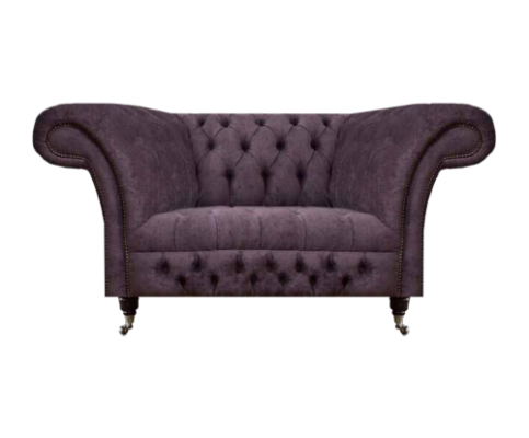 Chesterfield Sessel Polstermöbel Wohnzimmer Polstersitz Luxus Stoff Neu