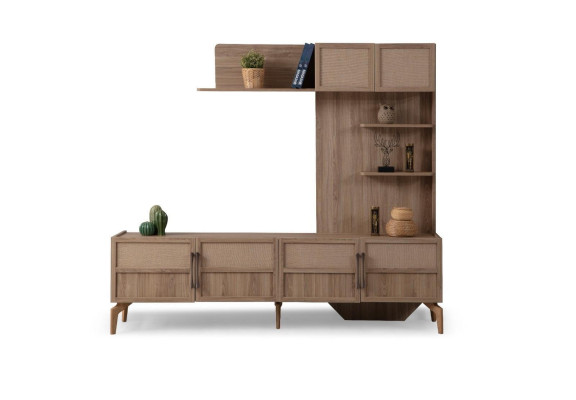 Modern Esszimmer Set Besteht aus Esstisch 4x Stühle TV Lowboard 6tlg.
