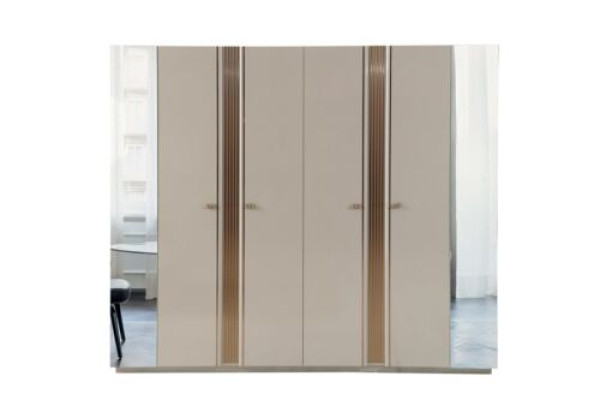 Design Kleiderschrank Beige Holz Schrank Kinderzimmer 6-tür Neuheit