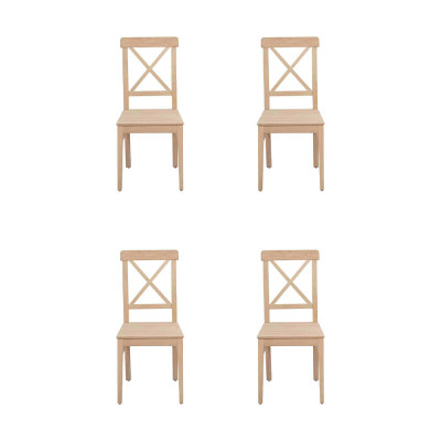 Esszimmerstuhl Designer 4x Stühle Holzstuhl Luxus Einsitzer Ohne Armlehne