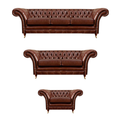 Polstermöbel Couchgarnituren 3tlg Polster Sitz Sessel Chesterfield Sofas Neu