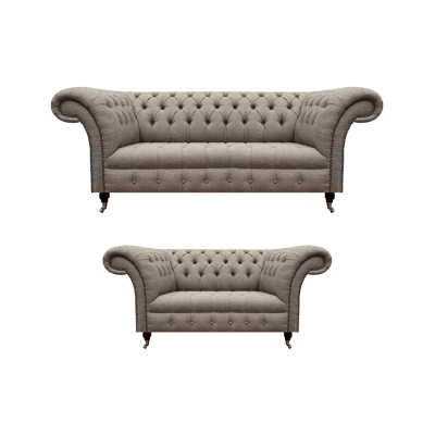 Wohnzimmer Sofa Set Dreisitzer mit Zweisitzer Sofas Designer Chesterfield