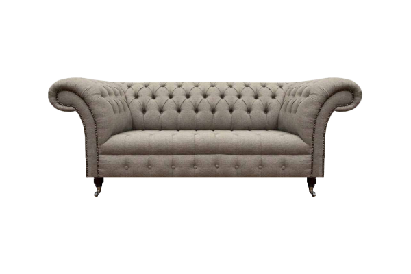 Polstermöbel Wohnzimmer Dreisitzer Sofa Couch Textil Einrichtung Chesterfield