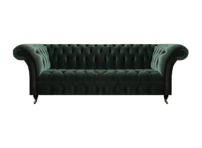 Sofa Dreisitzer Wohnzimmer Couch Polstermöbel Textil Einrichtung Chesterfield