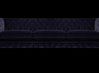 Blau Sofa Dreisitzer Wohnzimmer Polstermöbel Sofas Textil Polster Chesterfield