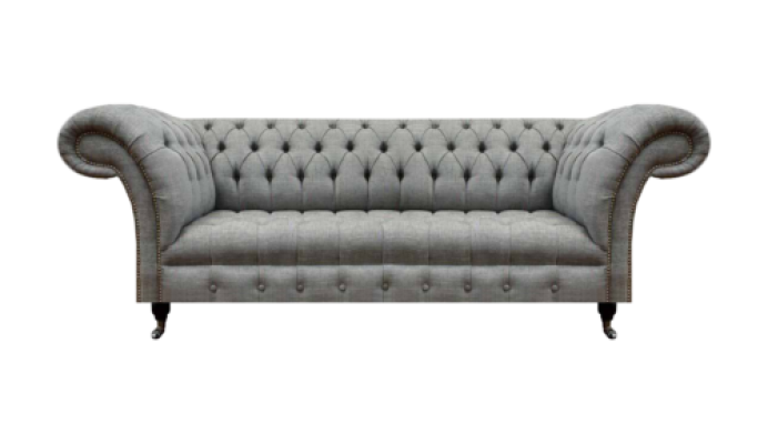 Wohnzimmer Dreisitzer Sofa Polstermöbel Chesterfield Couch Textil Neu