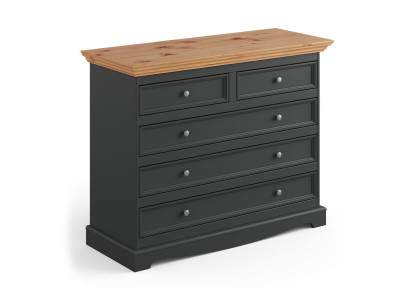 Kommode Luxus Kommoden Landhaus Design Möbel Polster Holz Konsole Schwarz Board