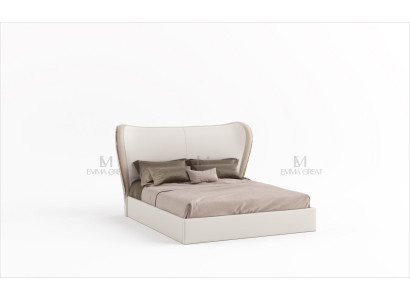 Luxus Design Bett Doppel Betten Schlazimmer Möbel Lederbett hotel Einrichtung