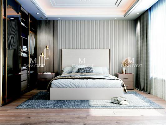 Doppelbett Bett Ehebett Design Luxus Luxur Polsterbett Designbett Leder