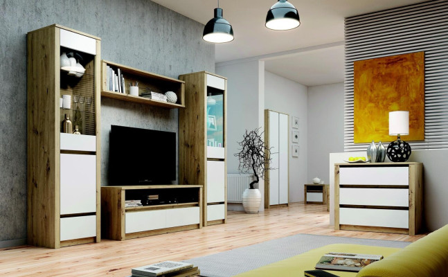 Sideboards Highboard Kommode Kommoden Board Malta RTV Modernes Sideboard Tische