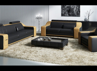 Sofa Sofagarnitur 3+2 Sitzer Set Design Polster Couch Modern Garnitur