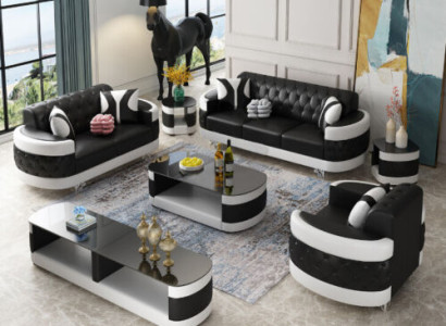 Wohnzimmer Set Sidebaord Couchtisch Beistelltisch Tisch 7tlg. Komplett Garnitur