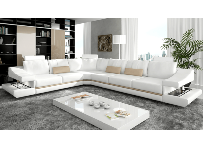 Ledersofa Ecksofa Couch Designer Polster Eckgarnitur Sofa Couchen Sofas
