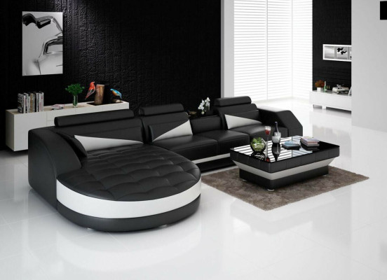 Ecksofa L-Form Wohnlandschaft Designer Sofa Couch Polster Sitz Garnitur