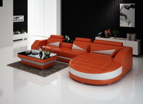 Ecksofa L-Form Wohnlandschaft Designer Sofa Couch Polster Sitz Garnitur