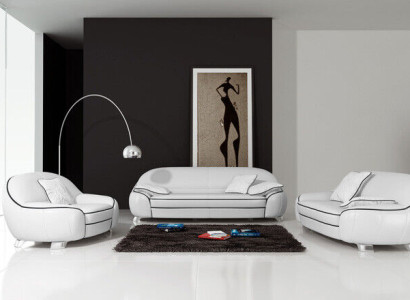 Sofagarnitur 3+1+1 Sitzer Sofa Sitz Couch Polster Garnitur Moderne Couchen