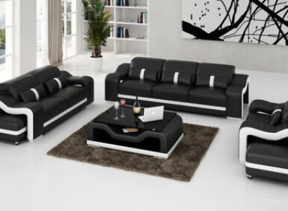 Sofagarnitur 311 Sitzer Set Design Sofas Polster Couchen Relax Leder