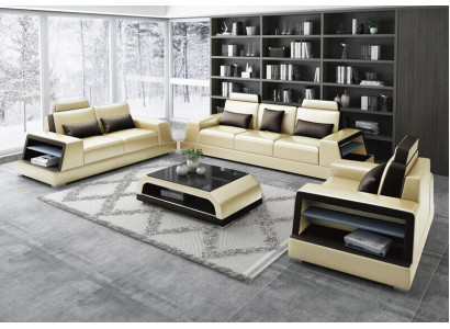 Sofa Couch Polster 3 Sitzer Leder Sofas Couchen Sitz Garnituren Dreisitzer