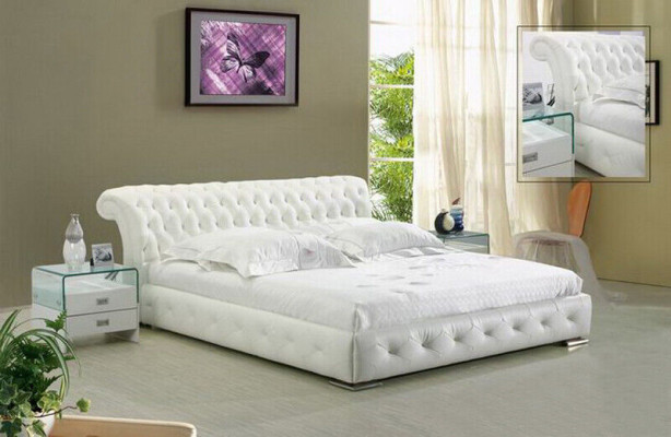 Leder Bett Polster Design Luxus Doppel Hotel Schlaf Zimmer Betten