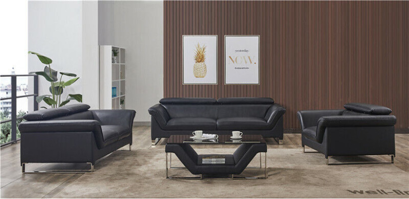 Sofas Moderne Couchen Polster Leder 32 Sitzer Sofagarnitur Garnituren Set Neu