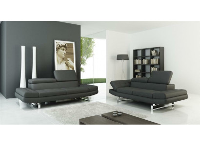 Garnituren Ledersofa Wohnlandschaft 3+2 Sitzer Garnitur Design Modern