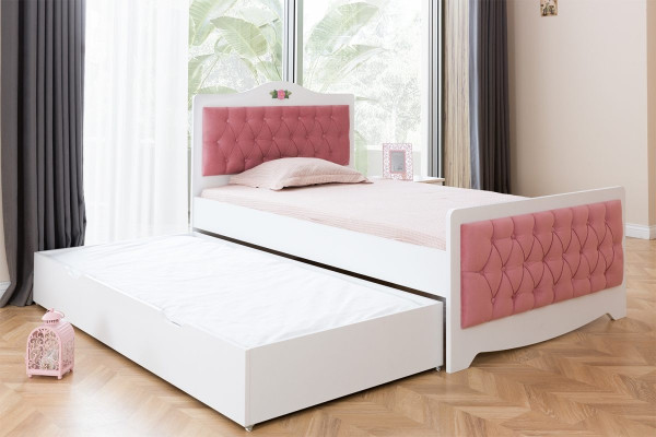 Weißes Einzelbett Designer Kinderzimmer Möbel Schlafzimmer Holzbett Neu