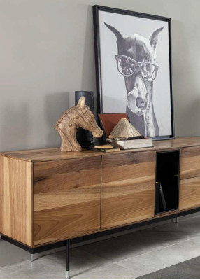 Praktische Kommode in Braun im modernen Stil mit Stauraum NEU-