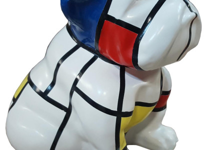 Bunte Abstrakte Figur Hund Skulptur Skulpturen Statue Dekoration Figuren Garten