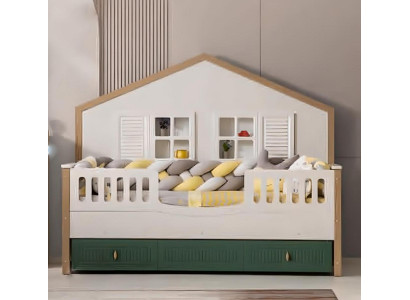 Bettrahmen Kinderbett 200 cm Bett Kinderzimmer Bettgestelle Helles Holz