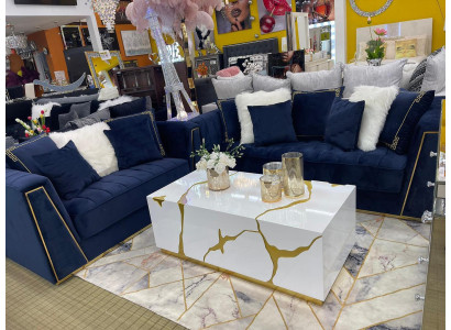 Medusa Couch Set Garnitur 3+2 Sofa Sofagarnituren Couchen Sitzmöbel Stoff