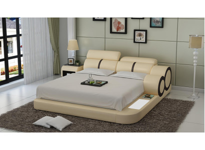 Polster Design Luxus Bett Betten Leder Schlafzimmer 140/160/180 LB8816