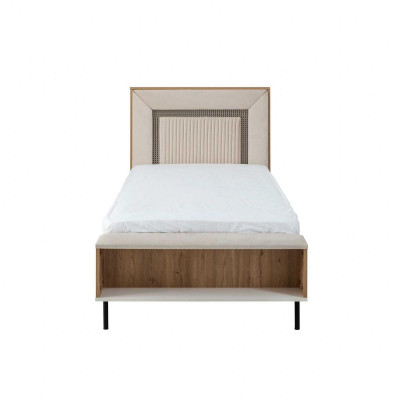 Garnitur Kinderzimmer Bett Kinderbett Kindermöbel Braun Holz Set 5tlg