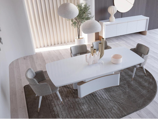 Luxus Esszimmer Set Esstisch Design Sideboard Modern Möbel Essgruppe