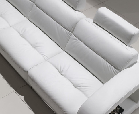 Dreisitzer Sofa Couch Polster Couchen Sofas 3 Sitzer mit Hocker Garnitur Polster