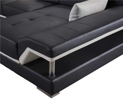 Designer Sofa Couch Ecksofa mit Hocker Polster Garnitur Wohnlandschaft U-Form