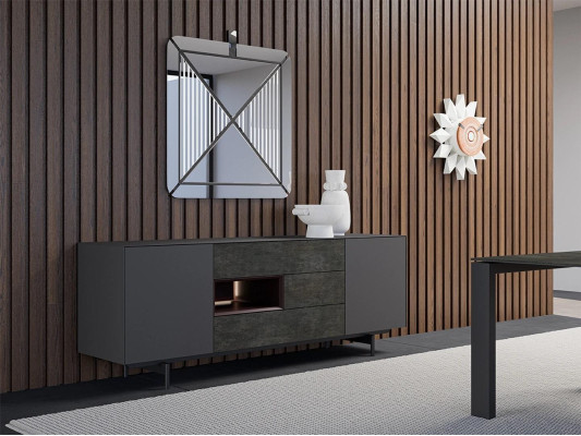 Essgruppe Esszimmer Set 8tlg Esstisch 4x Stühle Luxus Schrank Design Einrichtung