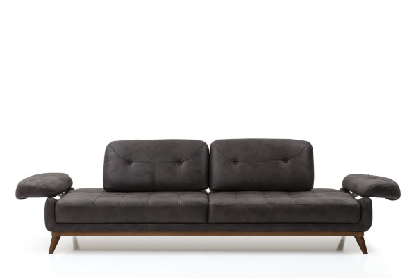 Stilvolle Wohnzimmer Designer Garnitur Dreisitzer Moderner Sessel 2tlg