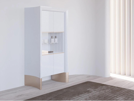 Design Esszimmer Komplett 7tlg Esstisch Modern Sideboard Holzschrank Neu Vitrine