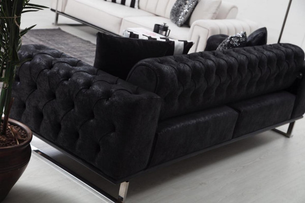 Modern Möbel Wohnzimmer Komplett Sofa Couch Dreisitzer Polstermöbel Sessel