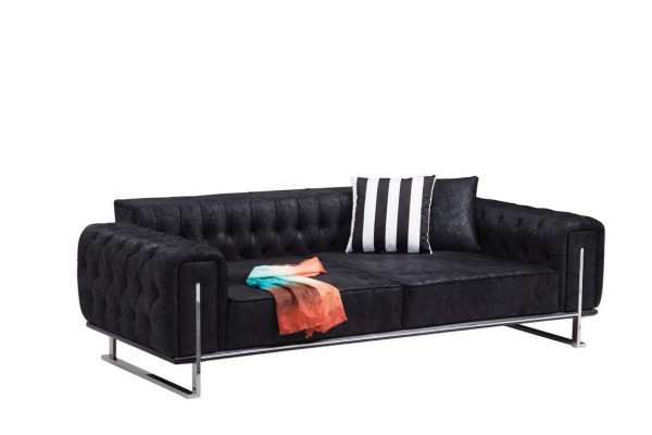 Modern Möbel Wohnzimmer Komplett Sofa Couch Dreisitzer Polstermöbel Sessel