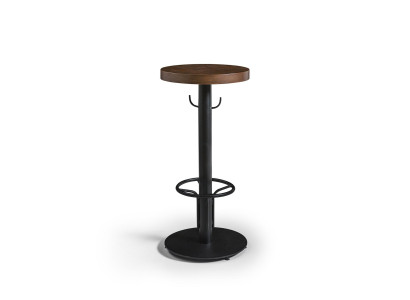 Bartisch Rund Stehtisch Modern Holz Braun Möbel Neu Luxus Design