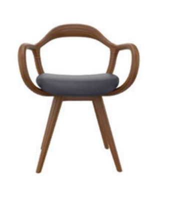 Stühle Wohnzimmer Esszimmer Lehnstuhl Holzstuhl mit Armlehne Esszimmer Möbel