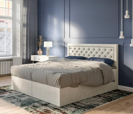 Schlafzimmer Bett Luxus Möbel Stil Modern Boxspringbett Design Doppelbett