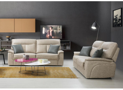 Komplett Set 2 tlg Dreisitzer Sofas Couch Garnitur Design Modern Wohnzimmer
